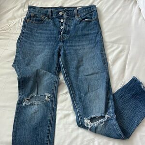 High Rise Levi’s White Oak Cone Denim